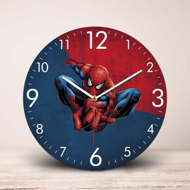Marvel Superhero Wall Clock Superhero Clock Shopee Philippines