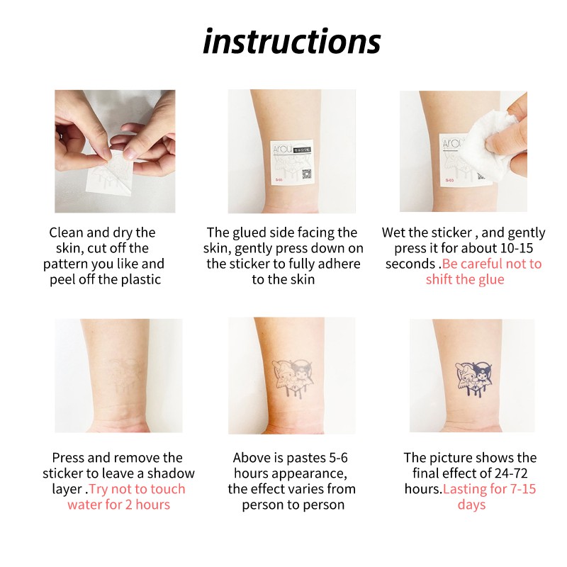 Mine】 Tattoo Lasts To 15 Days Tattoo Sticker Waterproof Long Lasting Magic Tattoo Temporary Tattoo | Shopee Philippines 800_x_800_jpg