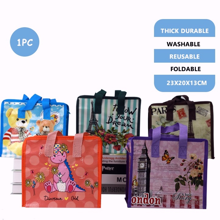 Sako Bag Zipper Bag Tote Bag Rubberise Luggage Bag Storage Eco Bag Shopping Bag Shopee Philippines