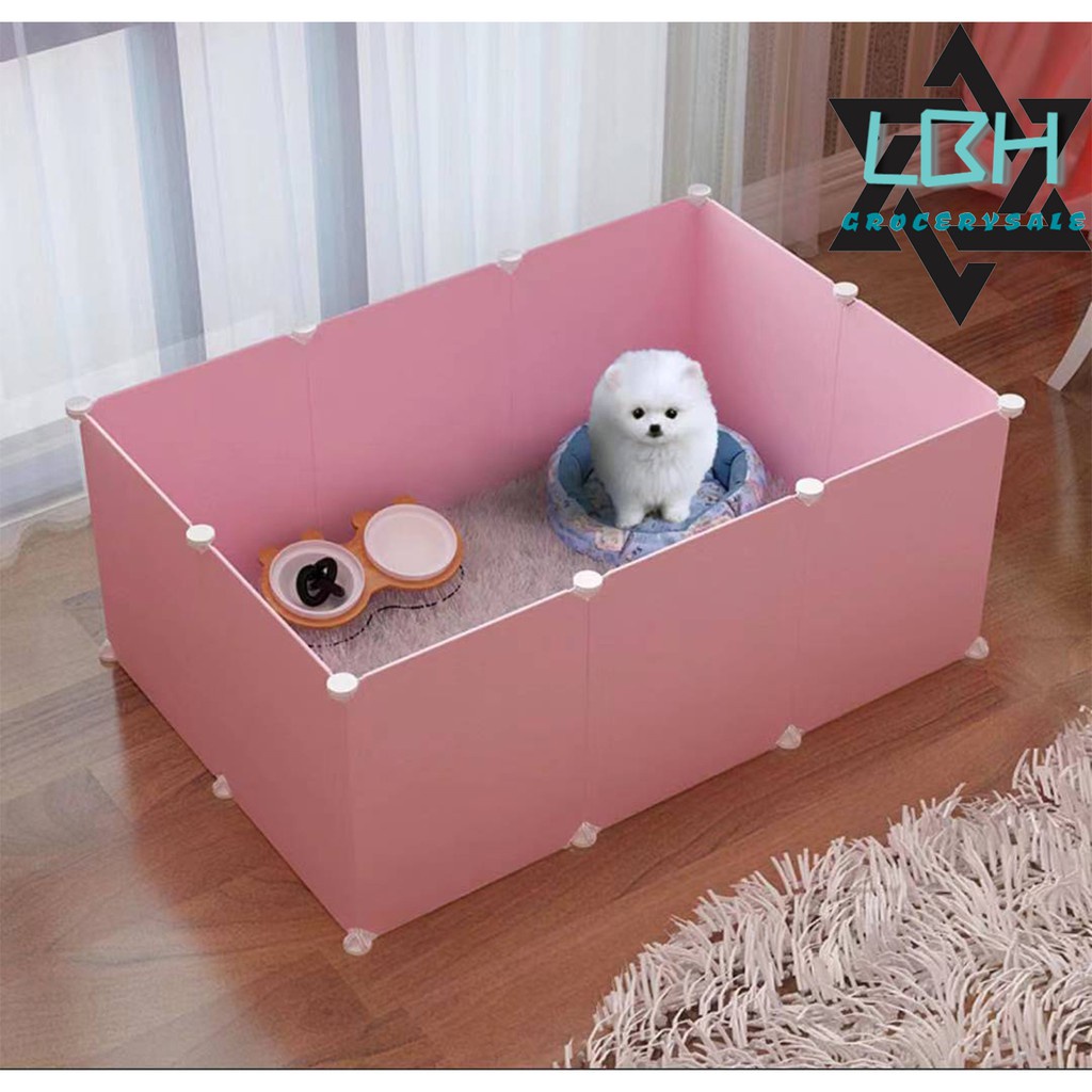 COD35*35CM DIY Pet Playpen Animal Fence Cage Crate Dog Cat Kennel