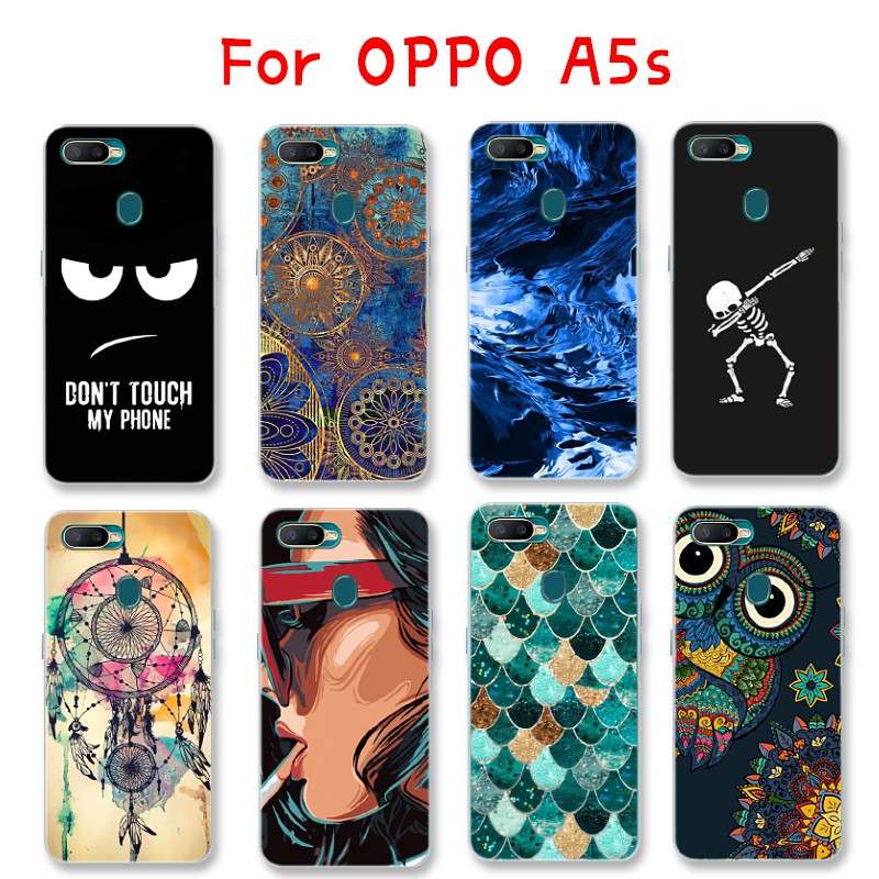 Oppo A5S Case Soft Tpu Phone Casing Colorful Phone Cover