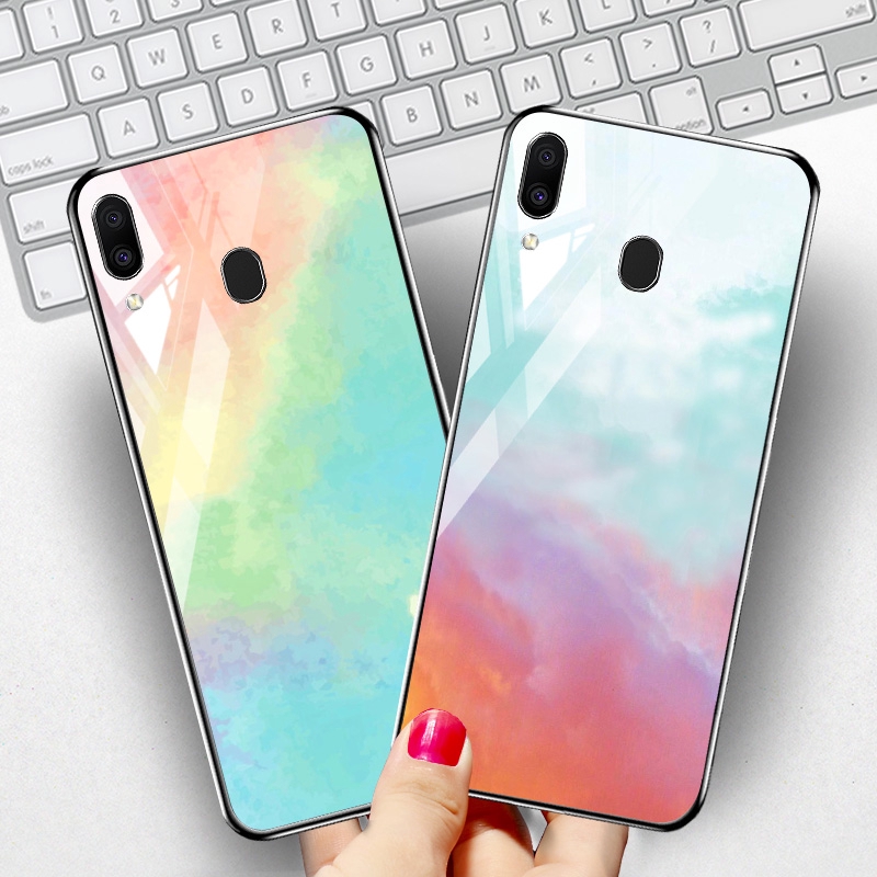 Tempered Glass Case for Samsung Galaxy M20 M205 M205F SM
