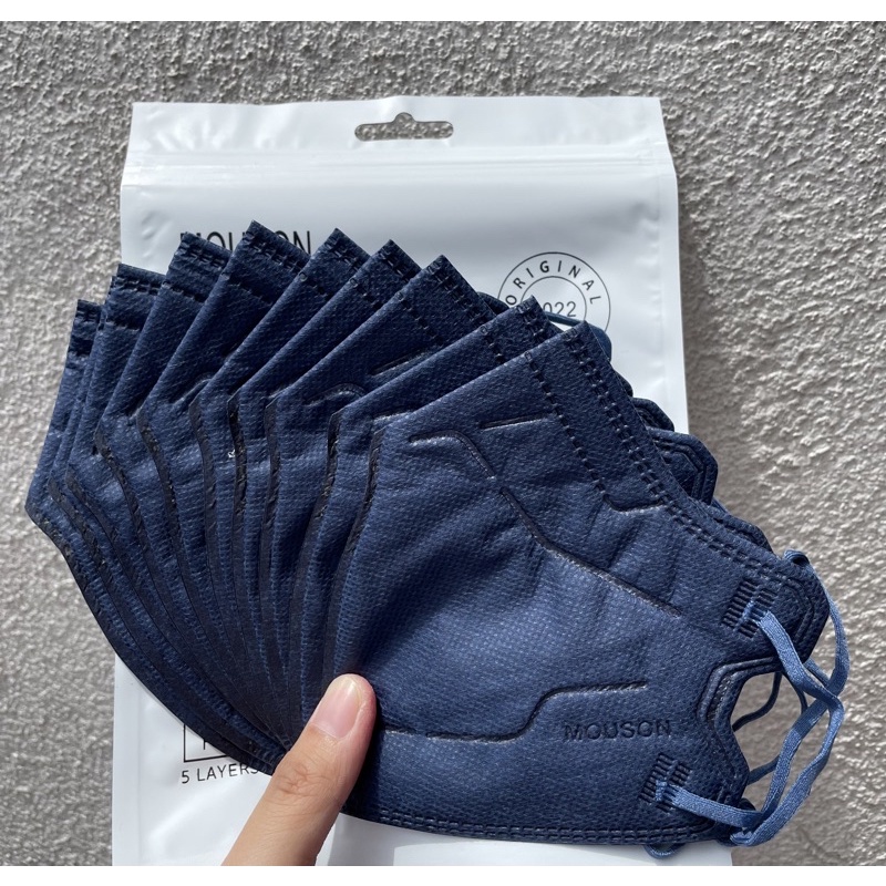 KN95 Mouson PRO facemask Navy blue 10pcs Shopee Philippines