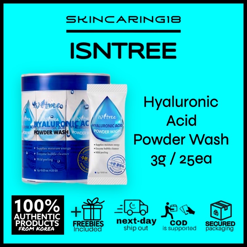 ISNTREE Hyaluronic Acid Powder Wash (1g x 25ea) by SkinCaring18