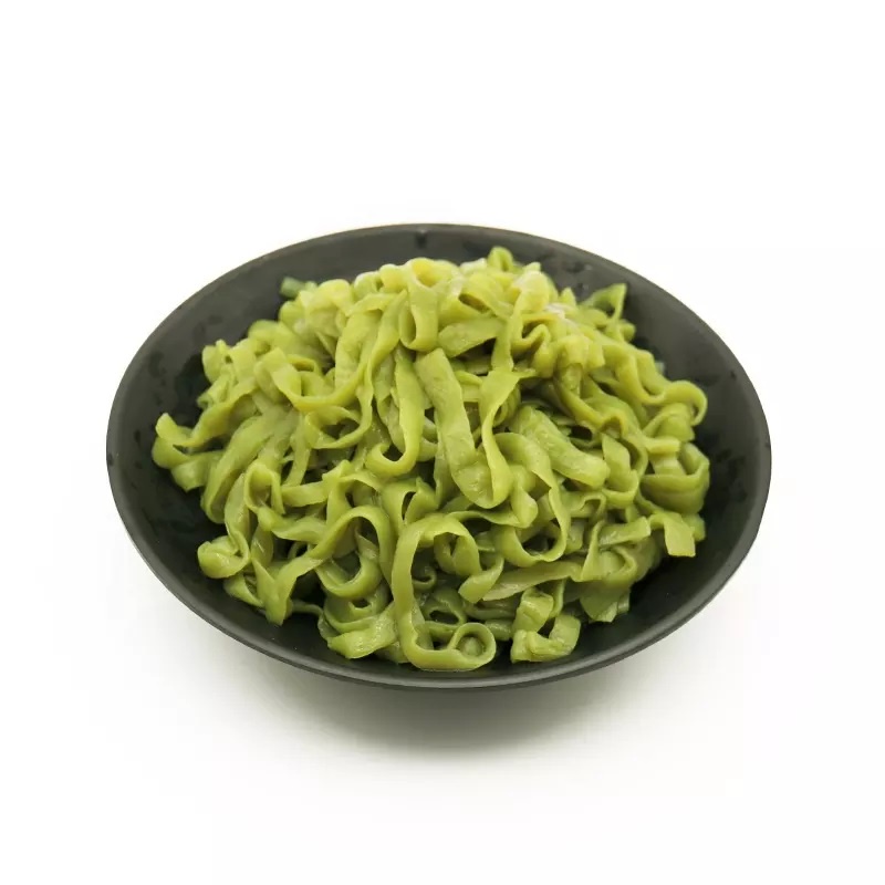 Spinach shirataki konjac noodles zero fat high fiber pasta low calories