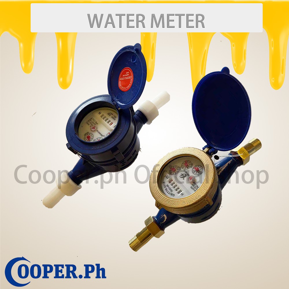 PVC/METAL/ WATER METER/SUB METER 15MM Shopee Philippines