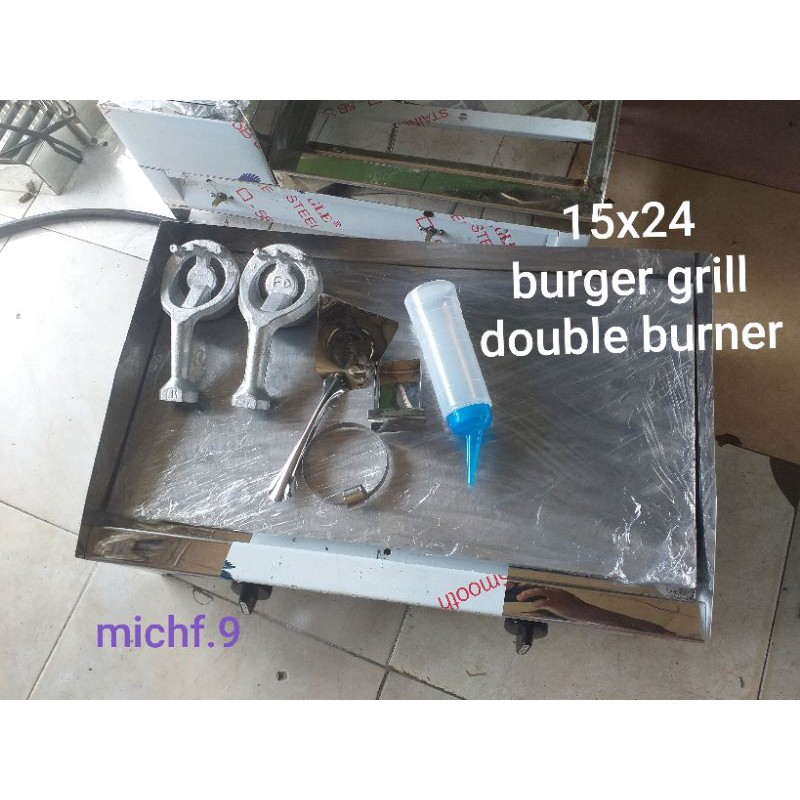 15x24 burger grill double burner gas type Shopee Philippines