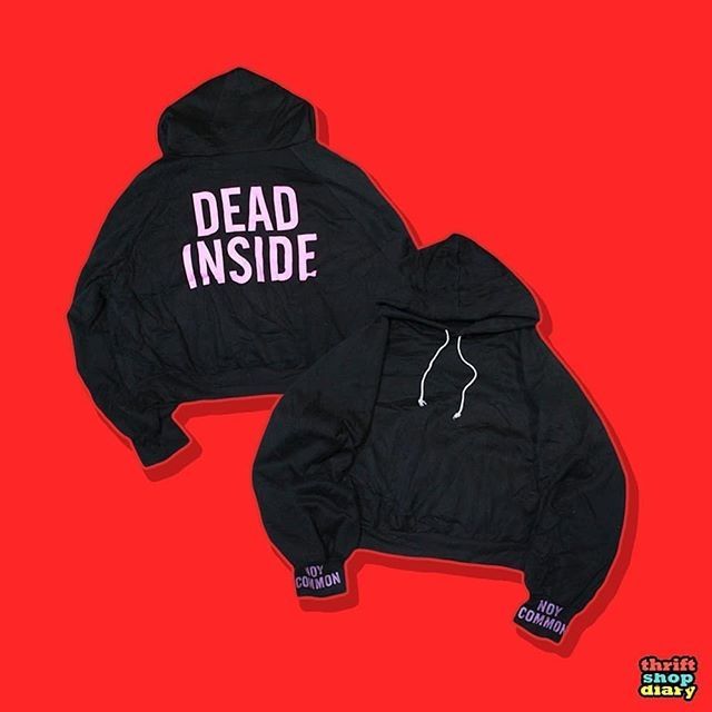 DEAD INSIDE HOODIE TSD Shopee Philippines