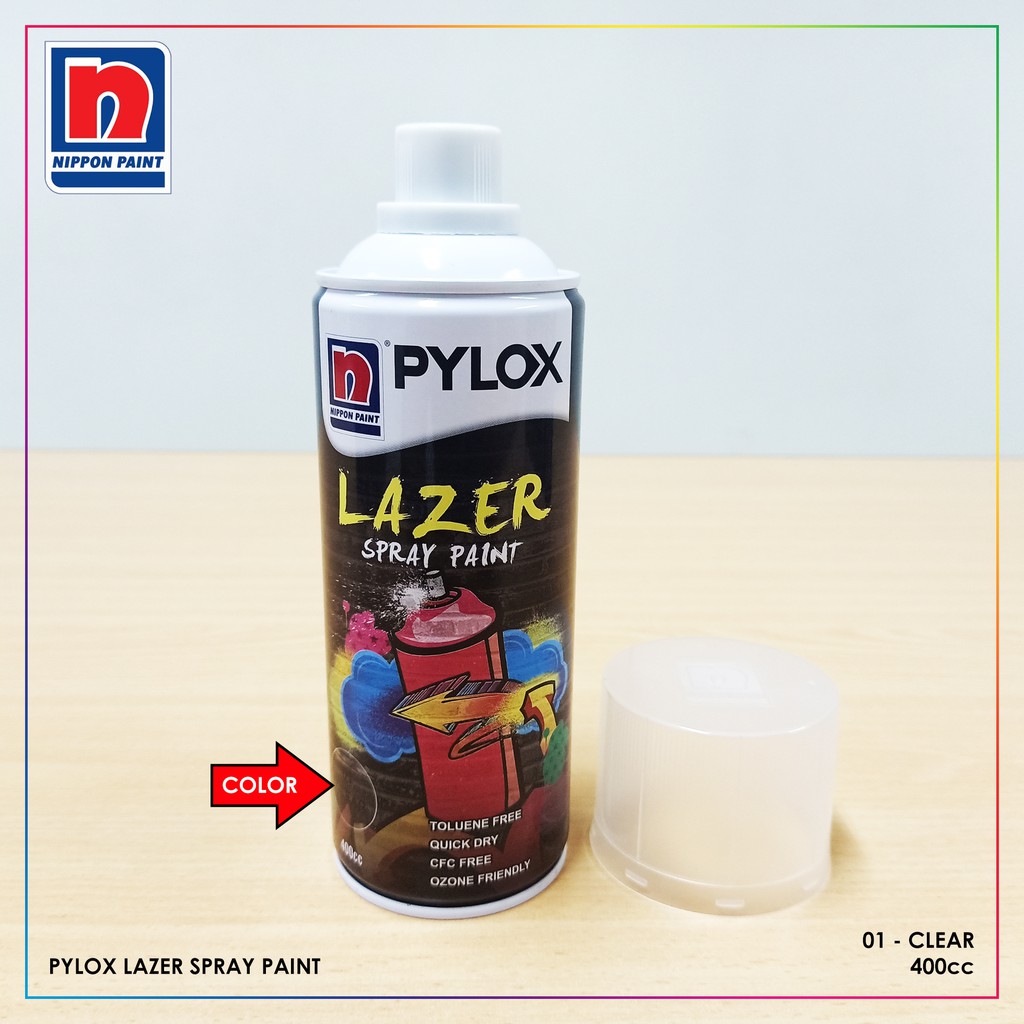 Pylox Lazer Spray Paint Clear PLZ001 400cc Nippon Shopee Philippines