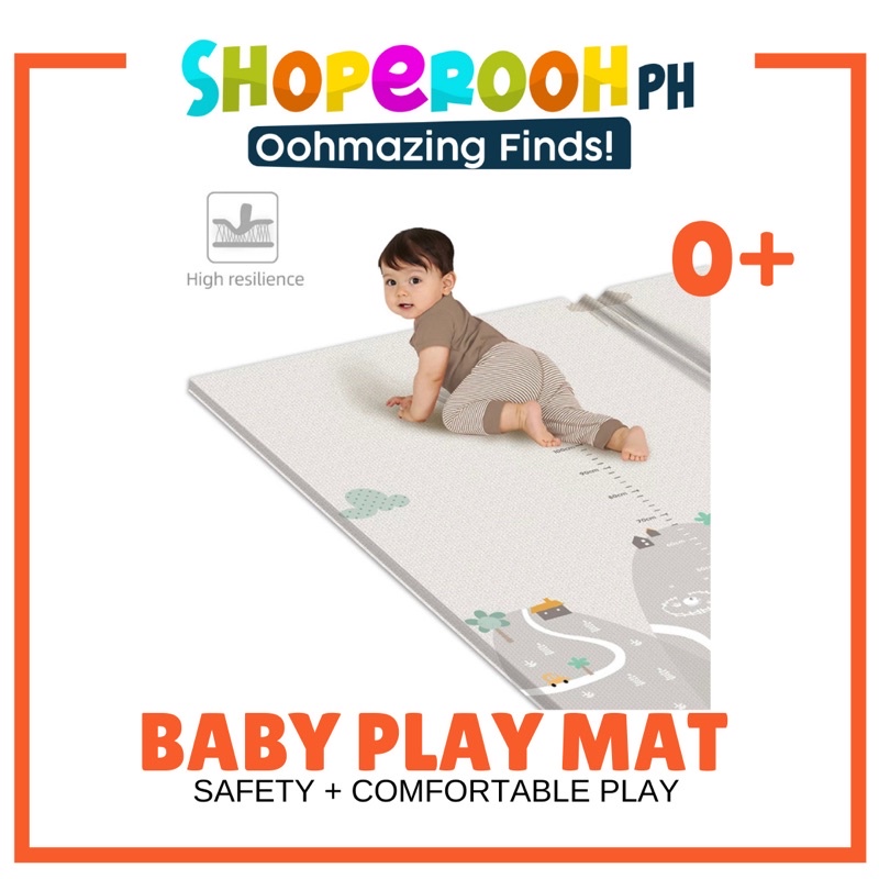 Baby play mat crawling mat safe foldable water proof play mat Shopee