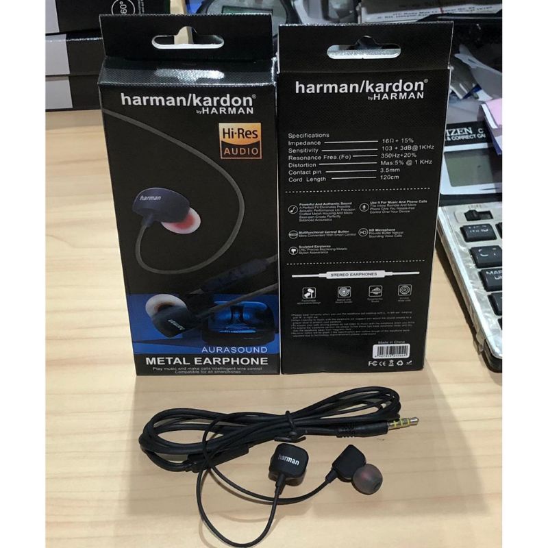 Harman kardon Extrabass Headset Handsfree Harman kardon Earphone Harman kardon Extrabass