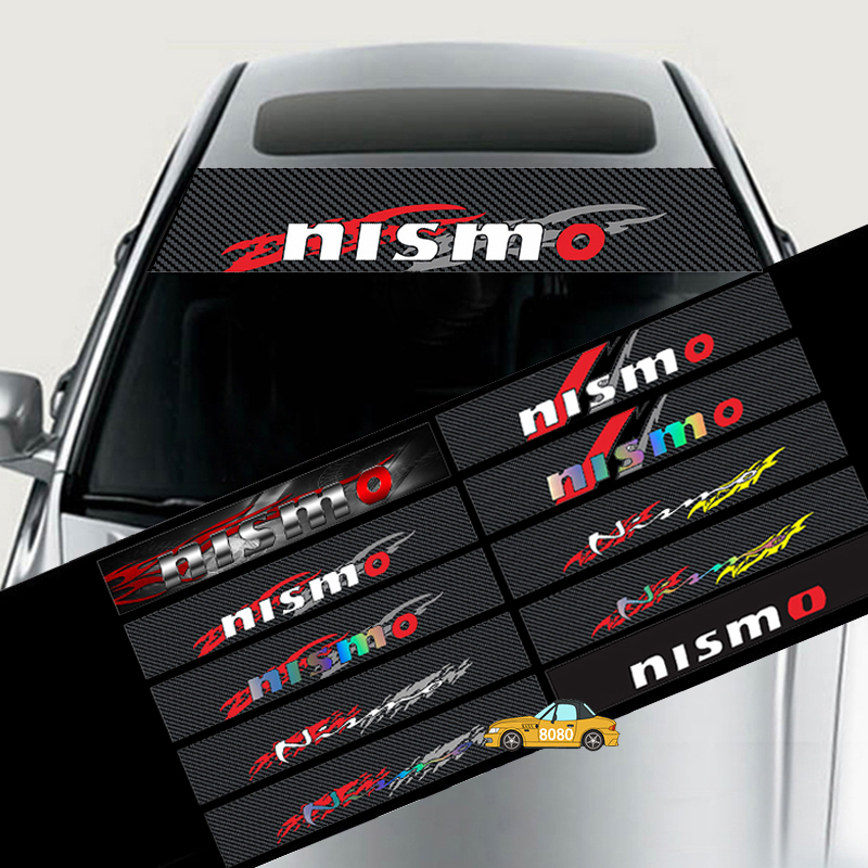 130x21cm Modified Car Front Reflective Windshield Stickers Auto