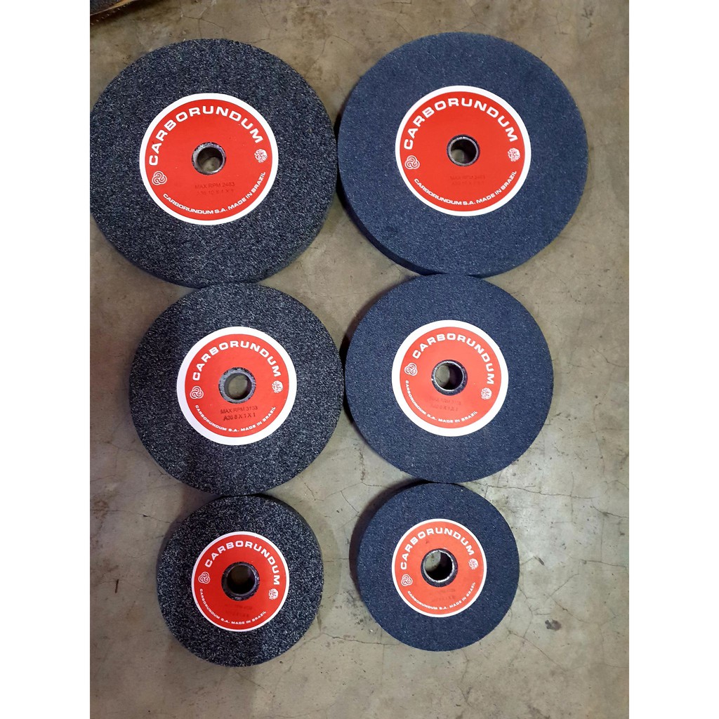 Carborundum Stone GRINDING WHEEL A36 A60 1" hole 1" thick Shopee