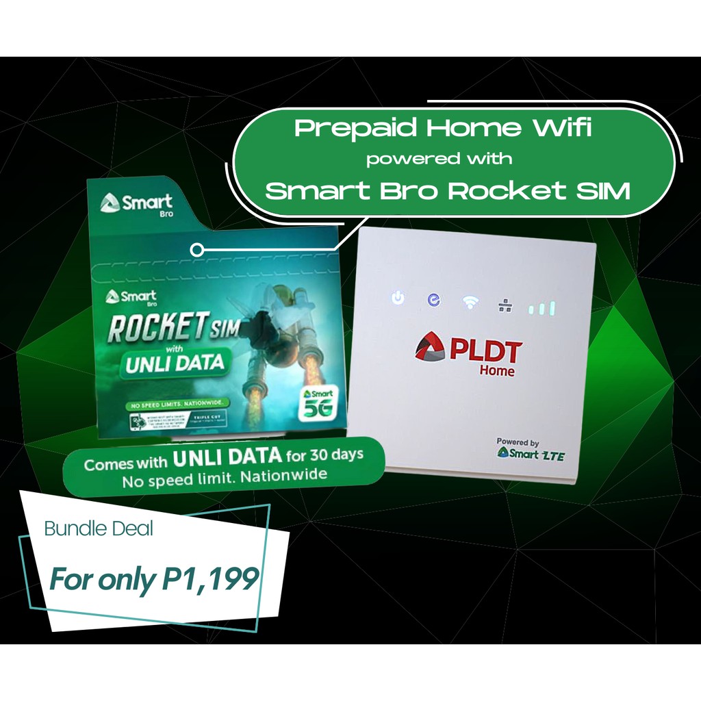 Rocket Sim + PLDT Home wifi Shopee Philippines