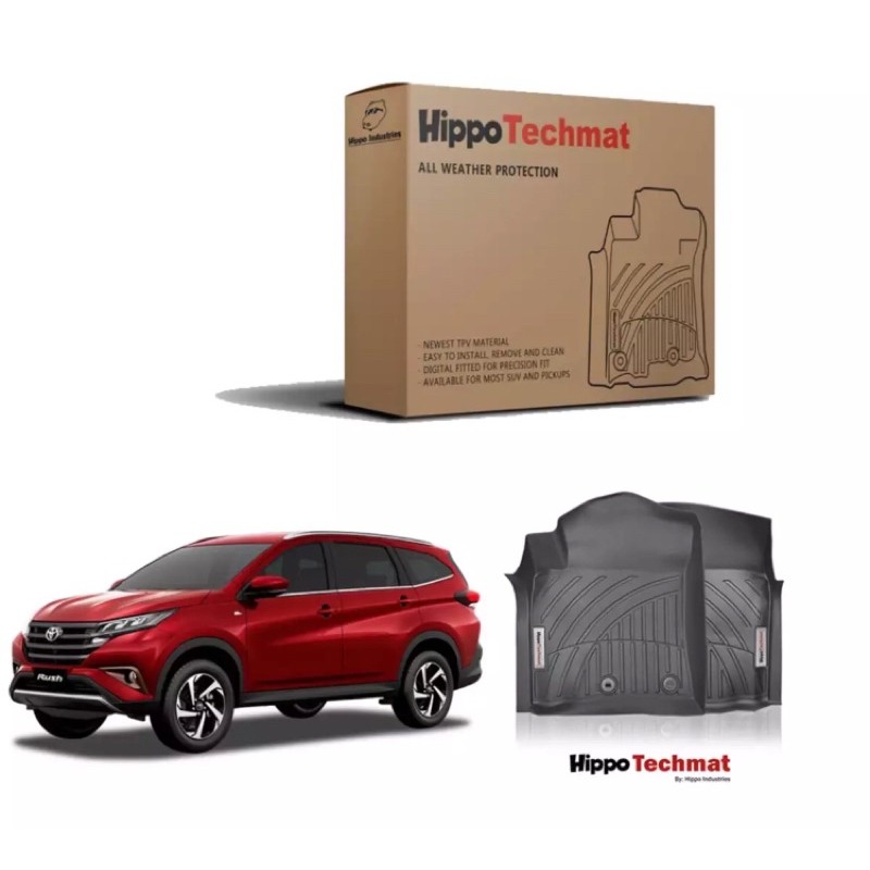 Toyota Rush 2018 Matting Hippo Techmat All Weather Protection Shopee Philippines