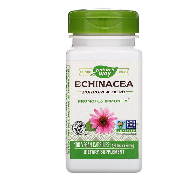 Nature's Way, Echinacea Purpurea Herb, 1,200 mg, 100/180 Vegan Capsules Shopee Philippines