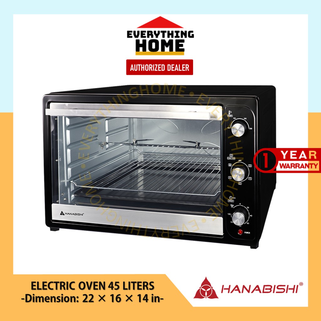Hanabishi Electric Oven 45 Liters / HEO 45SS Shopee Philippines