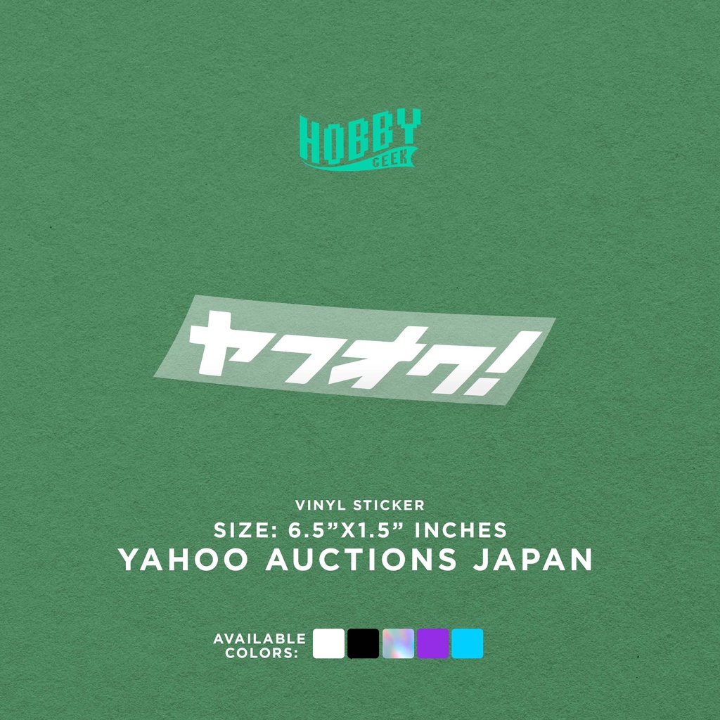 JDM YAHOO AUCTIONS JAPAN Decal Banner Windshield Window JDM Japanese