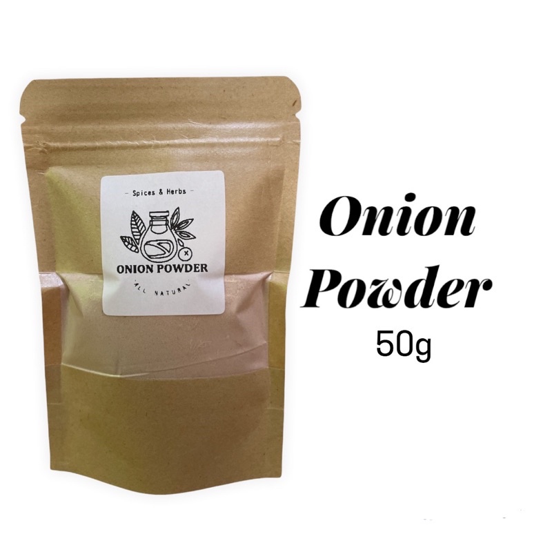 Onion Powder in Resealable / Ziplock Pouch 50g All Natural Shopee Philippines