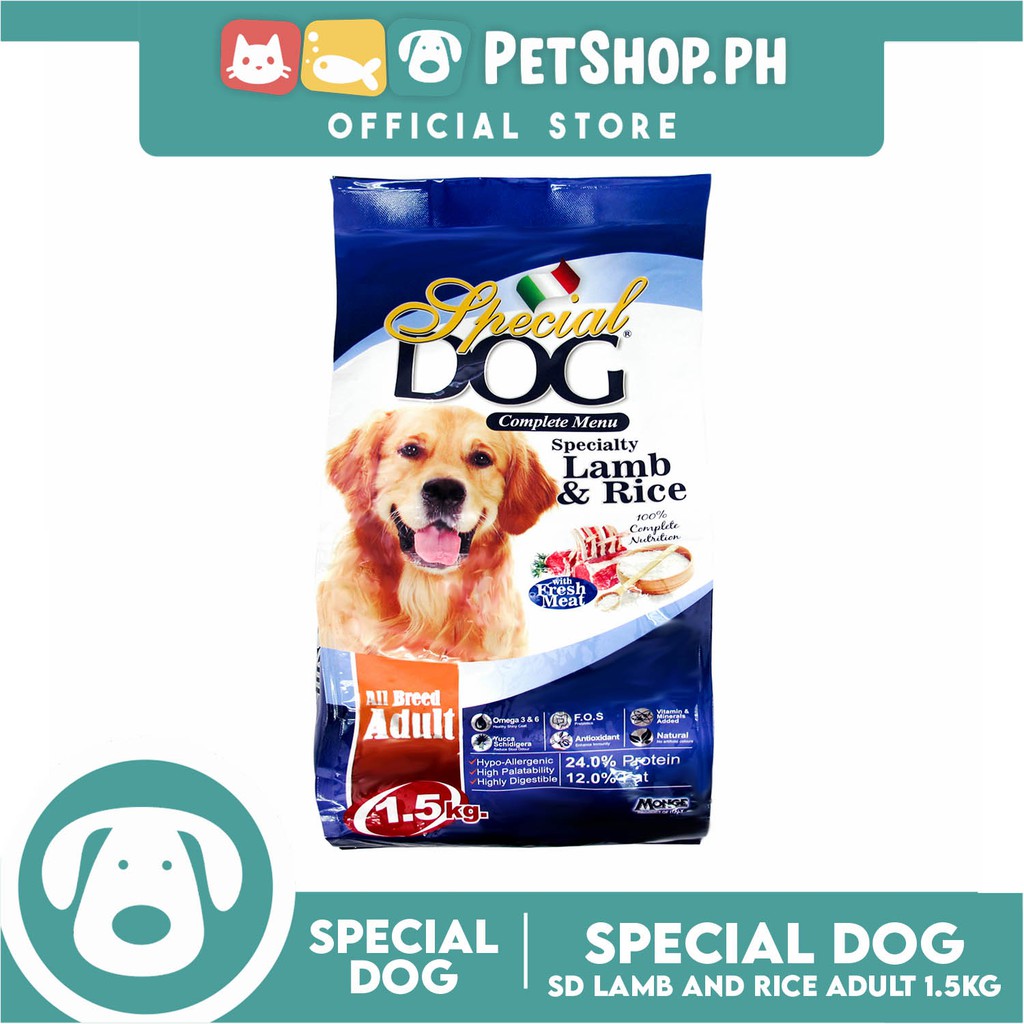Special Dog Adult Lamb and Rice 1.5 kg Shopee Philippines