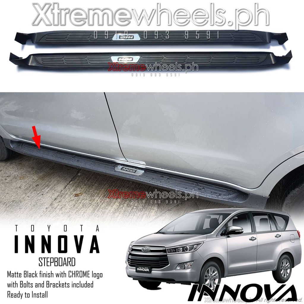 Innova J E G V 2016 2022 Black Step board / Stepboard / Running Board