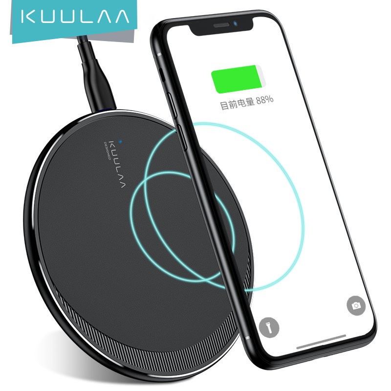 KUULAA Qi Wireless Charger For iPhone 11 Pro 8 X XR XS Max 10W Fast