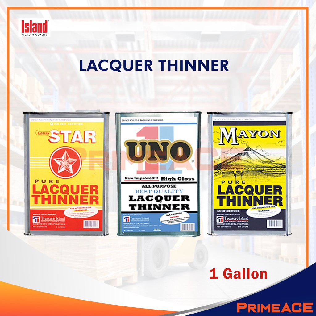 Lacquer Thinner 1 Gallon (UNO/MAYON/STAR) Shopee Philippines