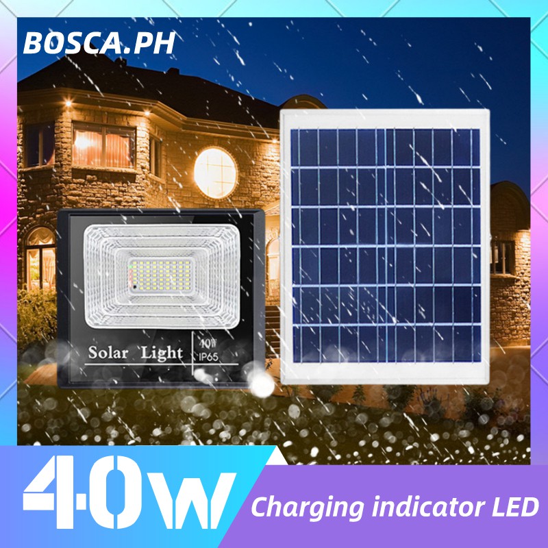 HpS01c 40w Outdoor Solar Flood Light Ip65 Waterproof With Remote Power