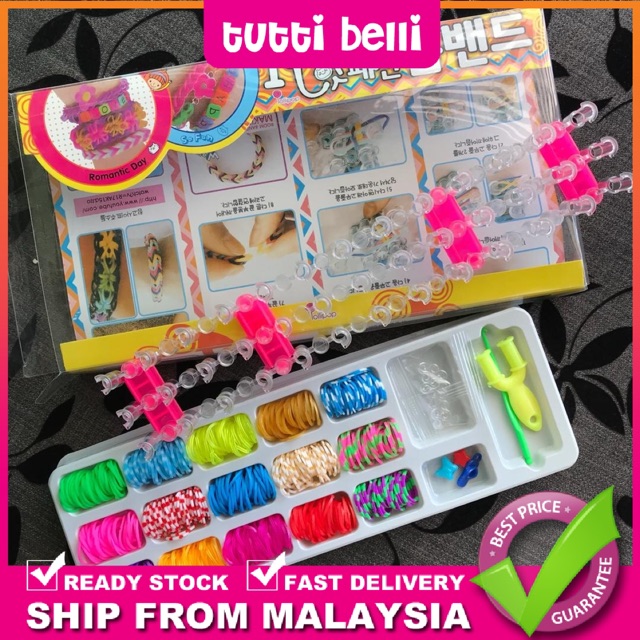 DIY Rainbow Loom Rubber Bands Twist Loom Set Rubber Loom Bands Kits