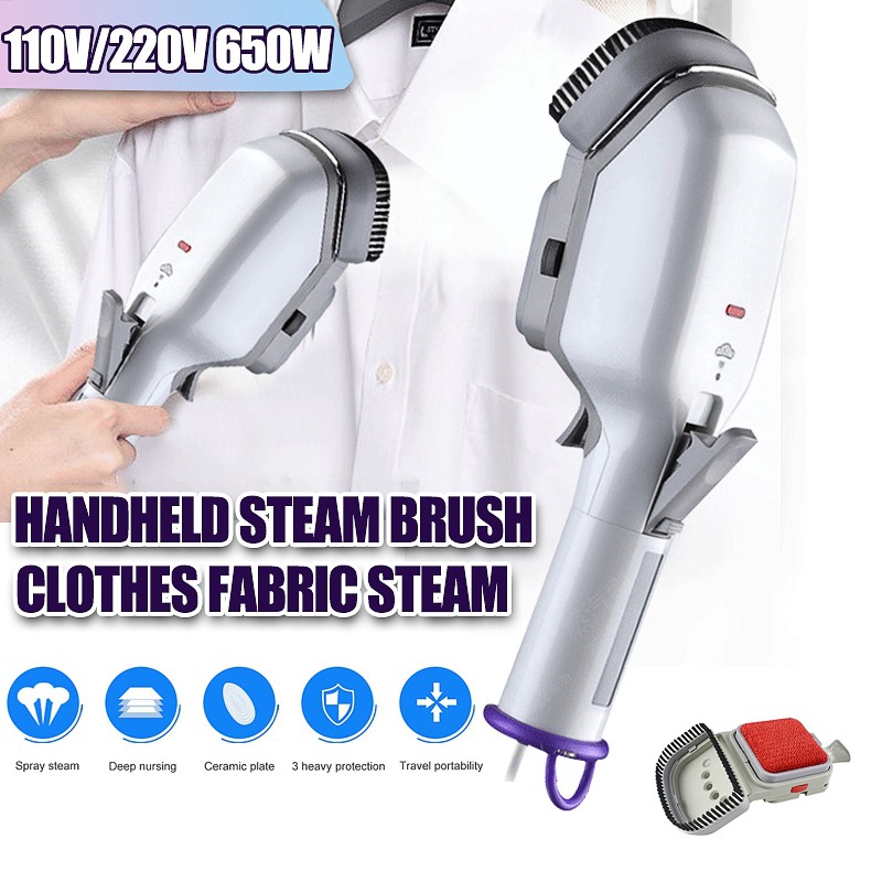 Portable Steam Iron With Brush Clothes Ironing Shopee Philippines