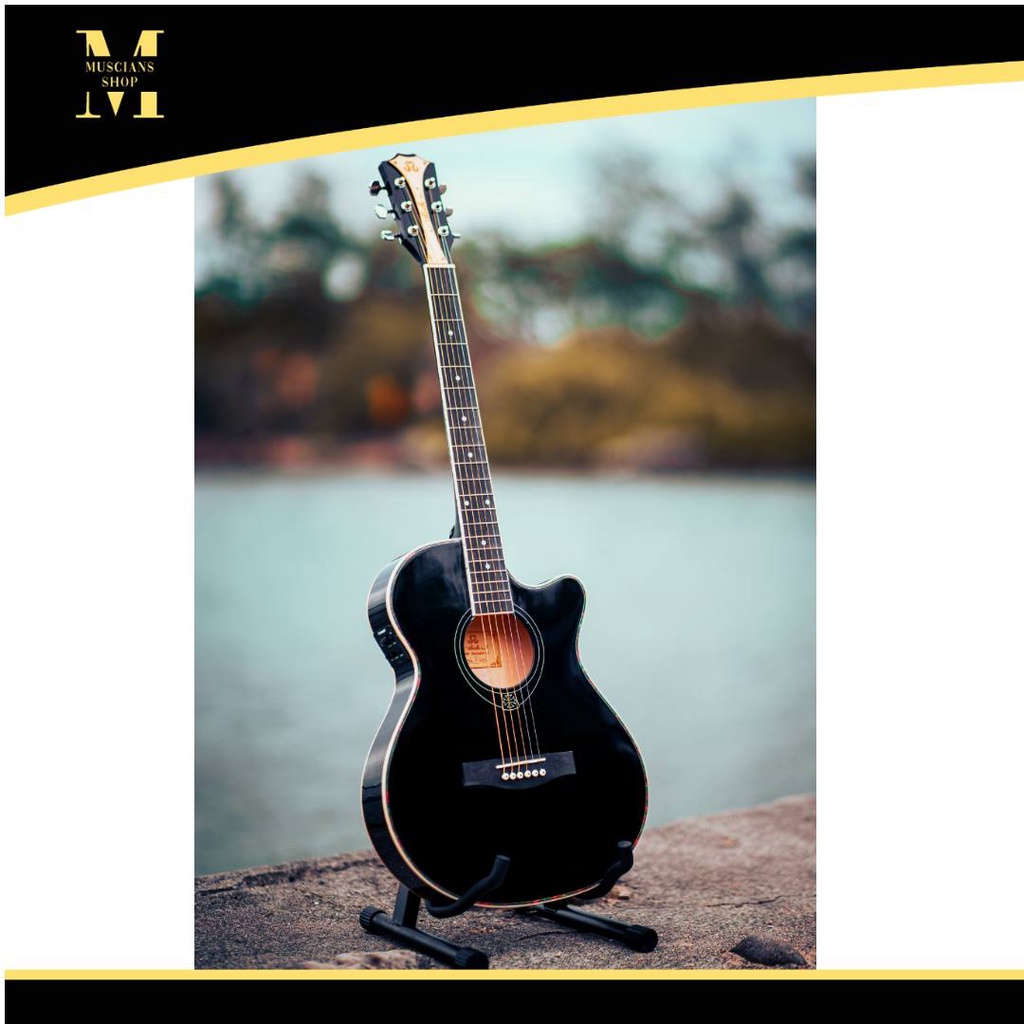 Slick 09 Baybayin 40'Inches Acoustic Guitar with Preamp Tuner Fishman