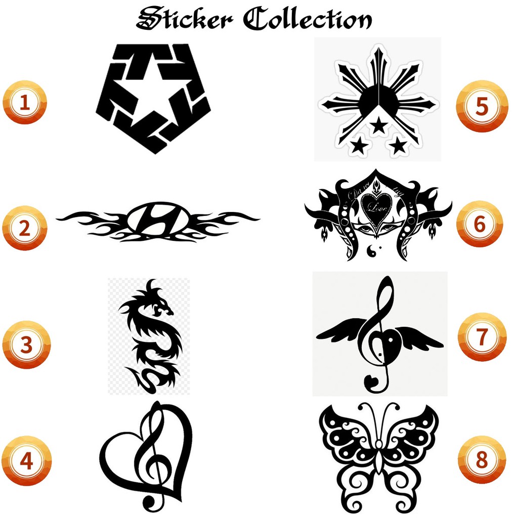 Tribal Sticker Cutout Vinyls Decals for Motorcycle / Cars Shopee