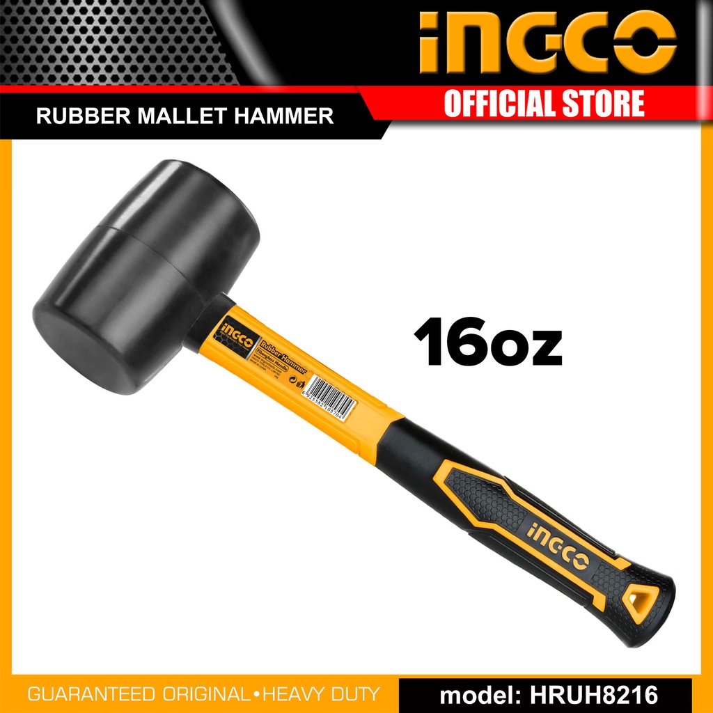 Ingco HRUH8216 16oz Rubber Mallet Hammer IHT Lax Shopee Philippines