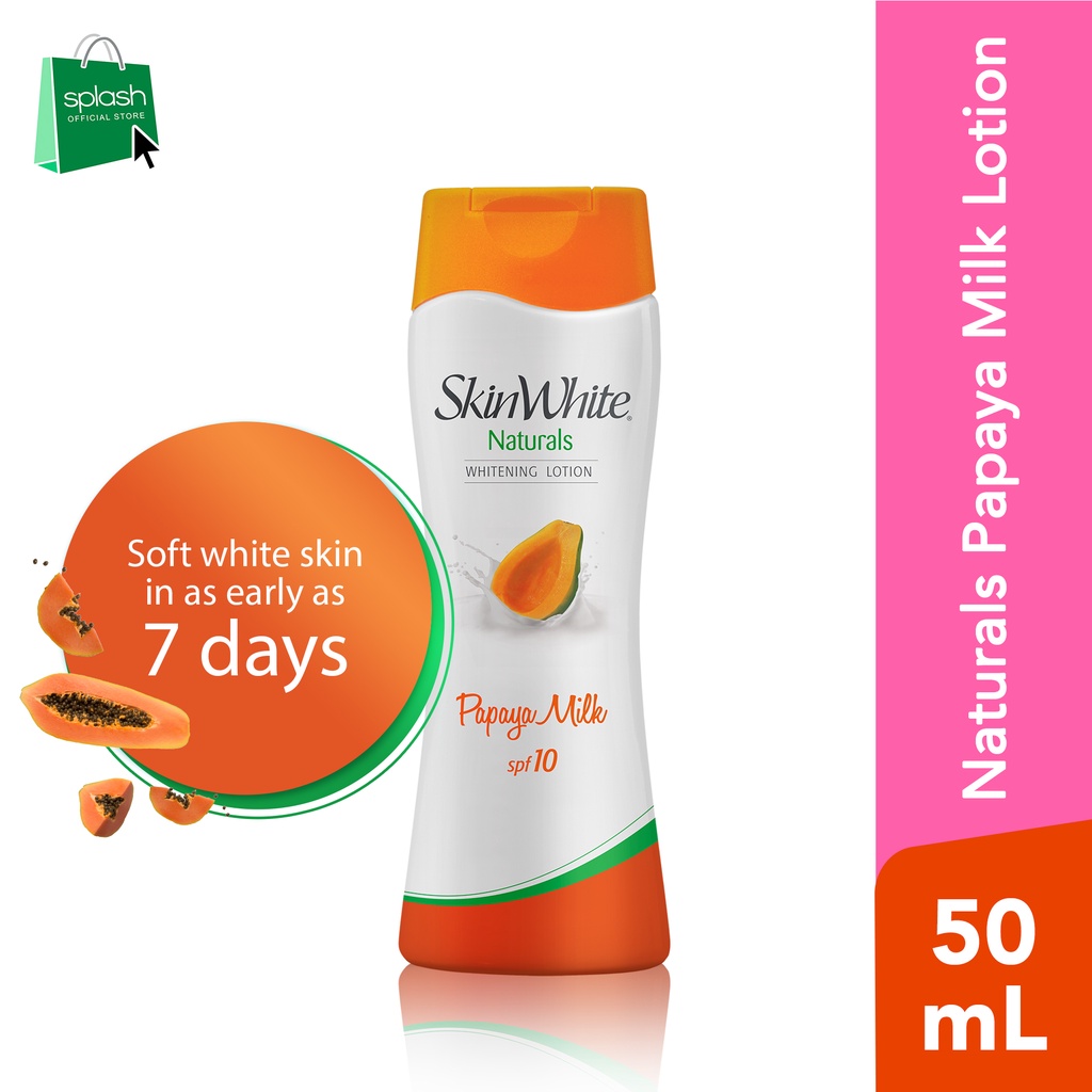 SkinWhite Whitening Natural Papaya Milk Lotion SPF 10 50ml Shopee