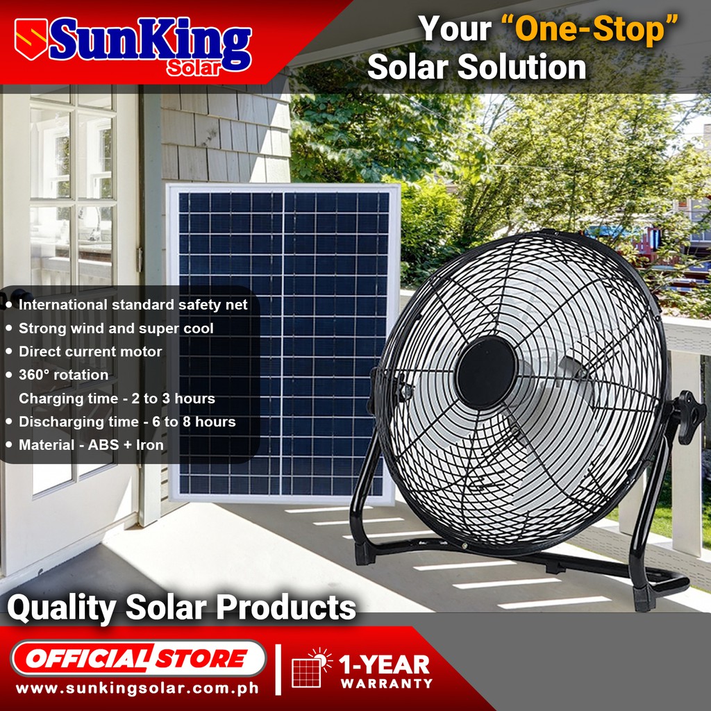 Solar Fan With USB Port Desk Fan Electric Fan Sunking Solar Shopee Philippines