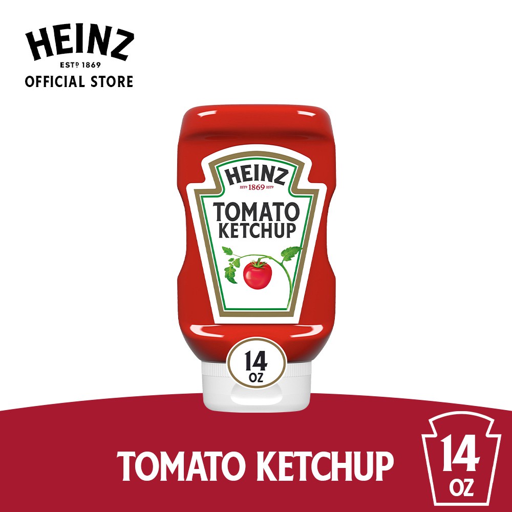 Heinz Easy Squeeze Bottle Tomato Ketchup 14oz Condiments Made from