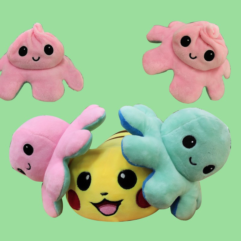 Ready Stock Tiktok Reversible Bipolar Teeturtle Octopus
