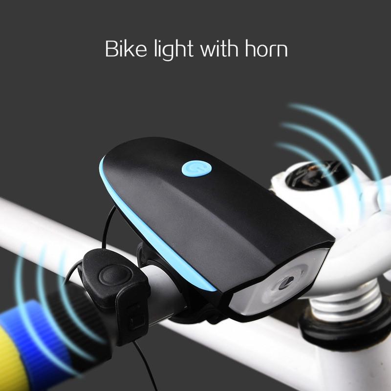 Light with Loud Bike Horn/Rechargeable Bicycle Light Waterproof Cycling