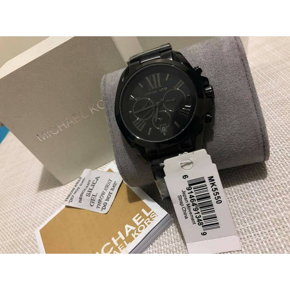 Michael Kors Bradshaw Black Chornograph Watch MK5550 Shopee Philippines