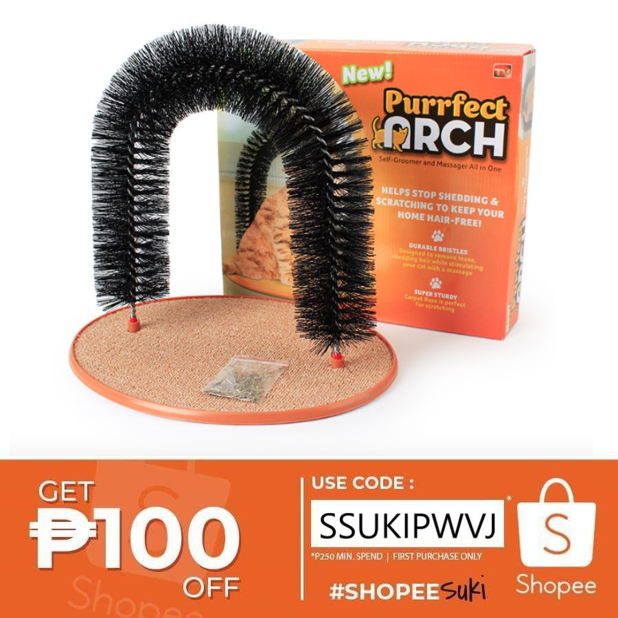Cat Purrfect Arch Scratch Stand Scratcher Post Toy Shopee Philippines