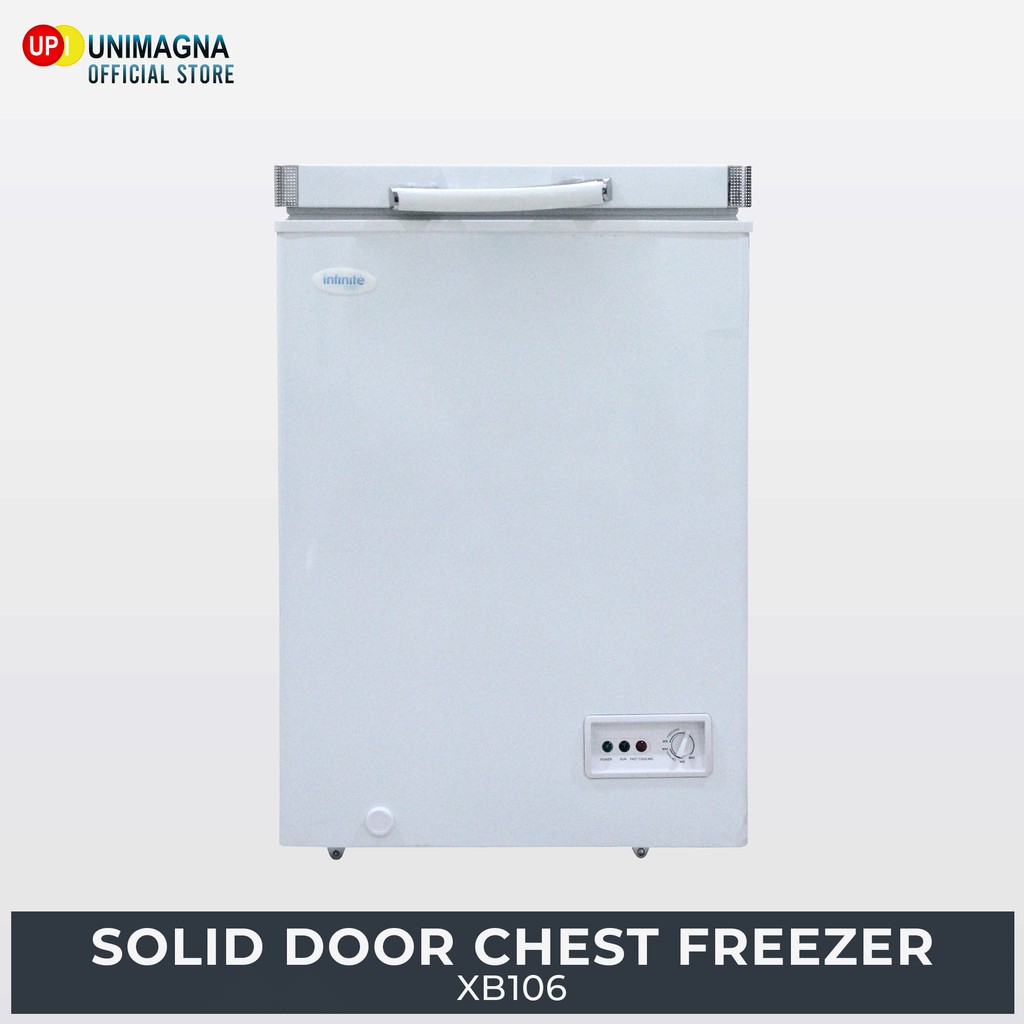 Unimagna Infinite Cool XB106 4 cu. ft. Solid Door Chest Freezer (White