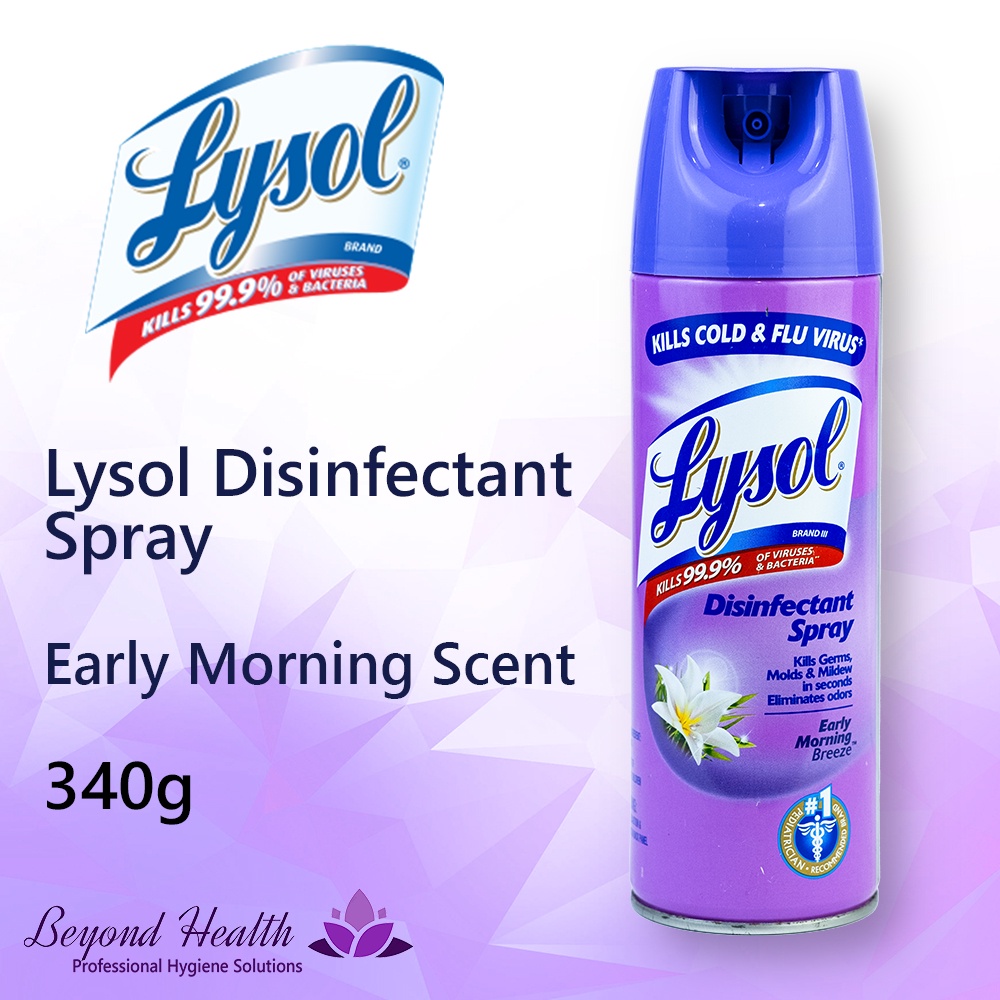 LYSOL Disinfectant Spray Early Morning Scent [Kills Cold & Flu 99.9 of