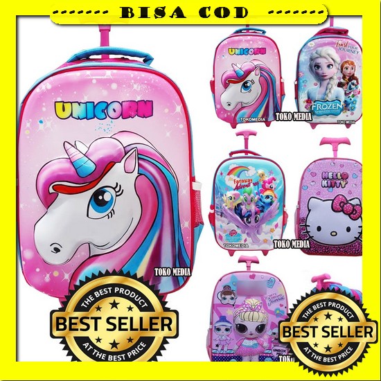 Smiggle Trolley Backpack Hey There Bag Girls Suitcase Trolley Bag