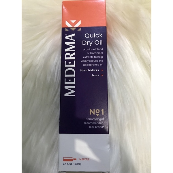 Mederma Quick Dry Oil 100ml for scars, stretch marks, uneven skin tone