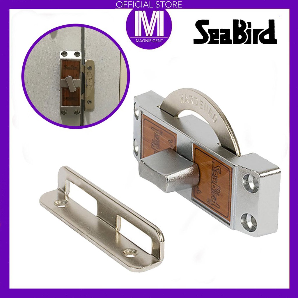 Seabird Sliding Accordion Door Latch Lock (Silver) Shopee Philippines