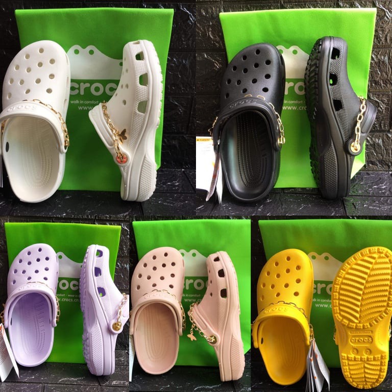 Crocs Classic Clogs With Chain for Women Shopee Philippines