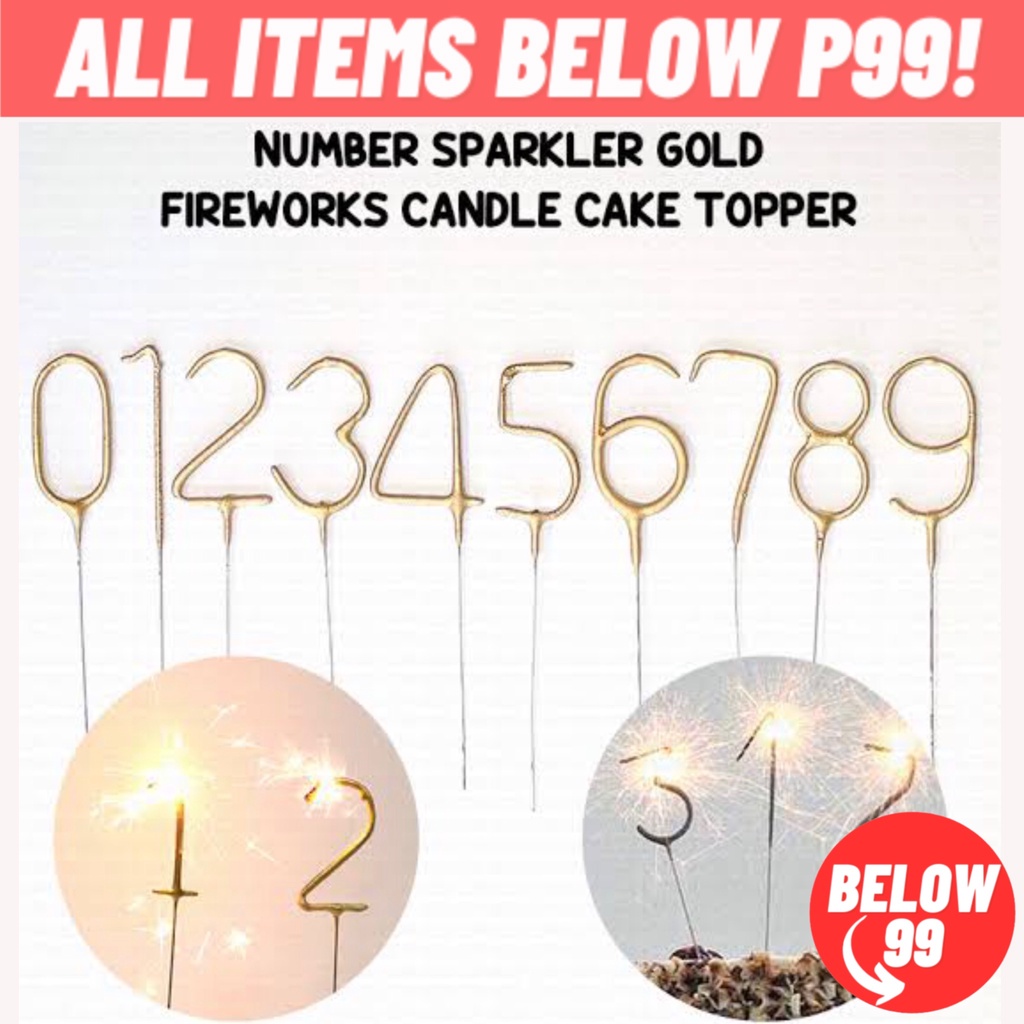 Sparkling Number Candle Sparkling Candle Fountain Candle Birthday