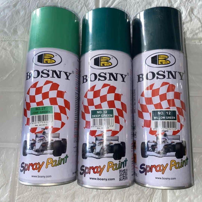 BOSNY 27 LEAF GREEN / 13 DEEP GREEN SPRAY PAINT Shopee Philippines
