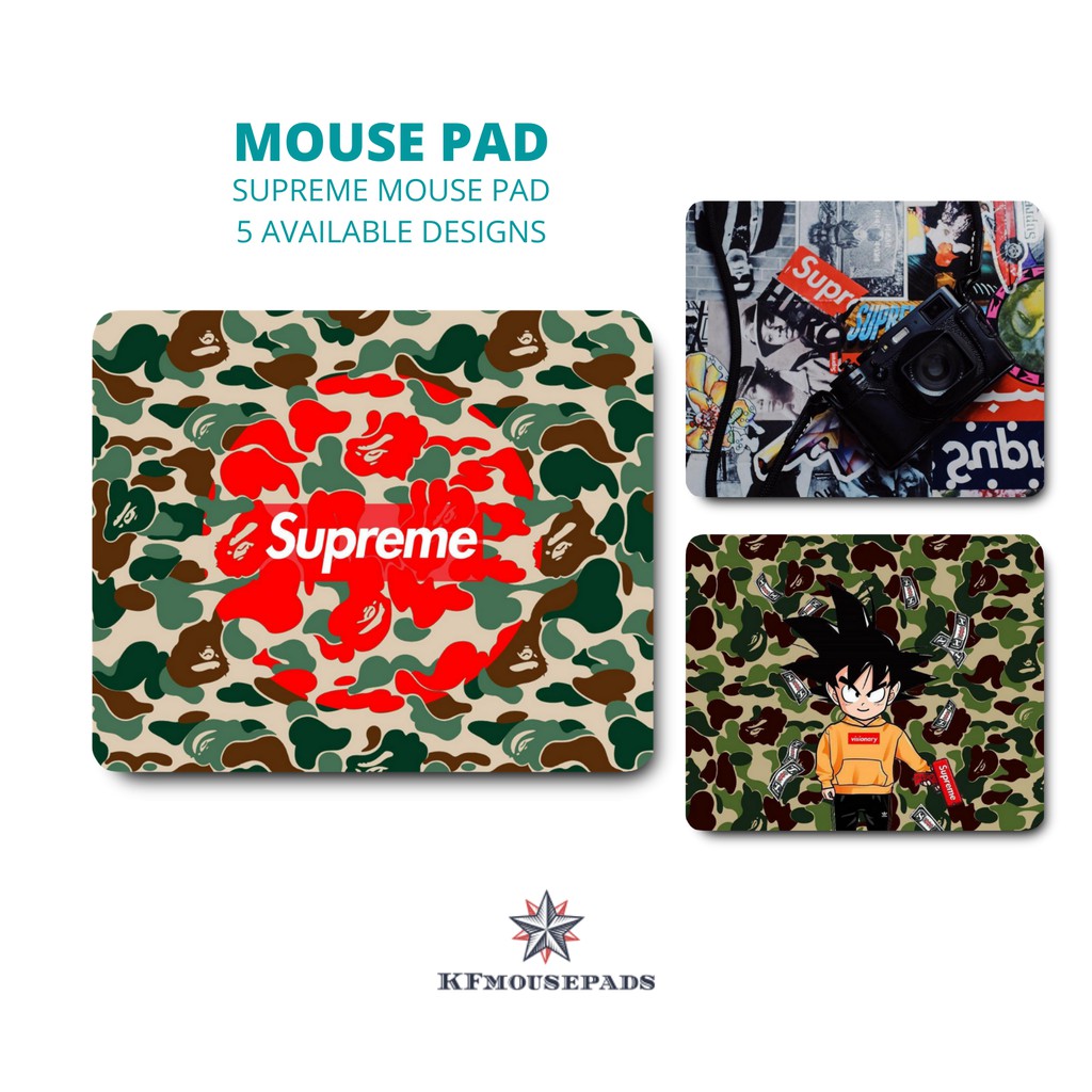 [KFMousepads] SUPREME Mouse Pad Extra Thick, Gaming Shopee Philippines