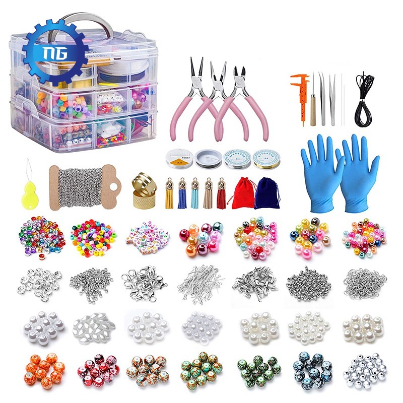 [New]2456 Pieces of Jewelry Making Kit, Jewelry Making Tool Kit with